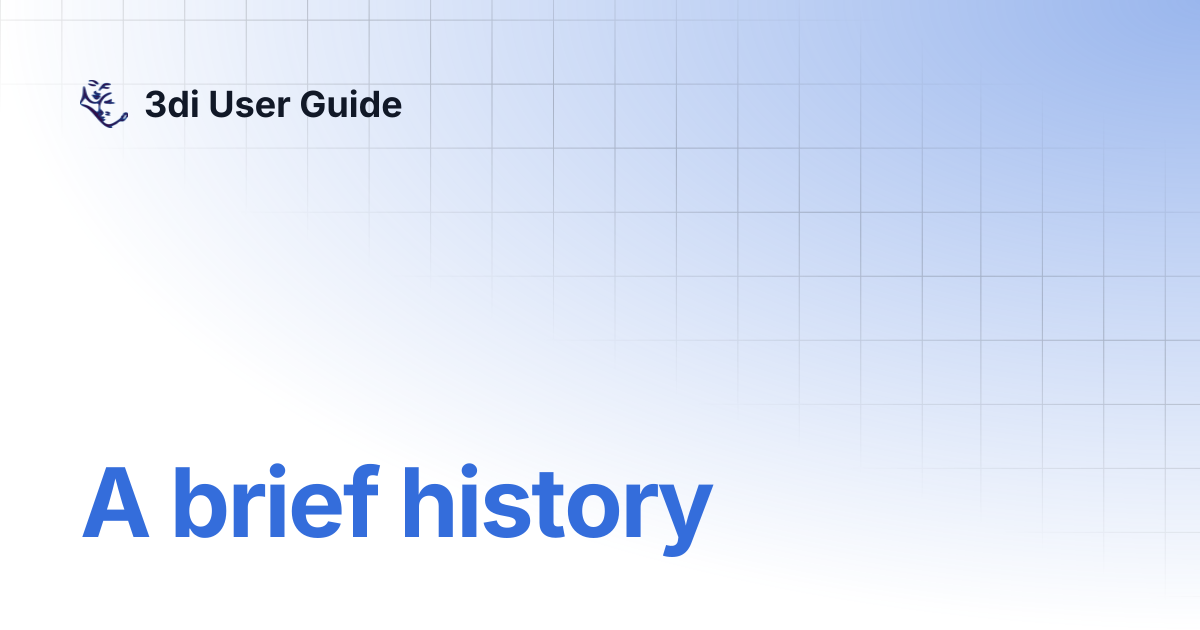 A brief history | 3di User Guide